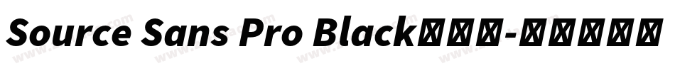 Source Sans Pro Black手机版字体转换